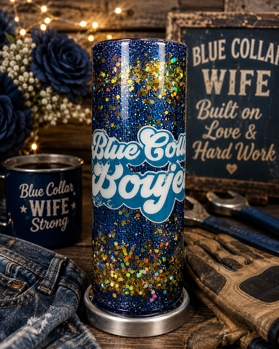 20 oz Blue Collar Boujee