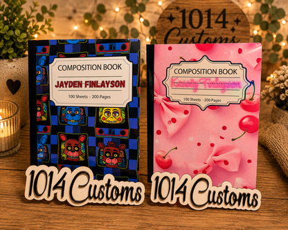 Personalized Composition Notebook