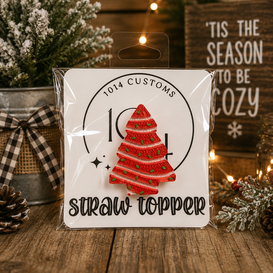 Christmas Tree Straw Topper - 10mm