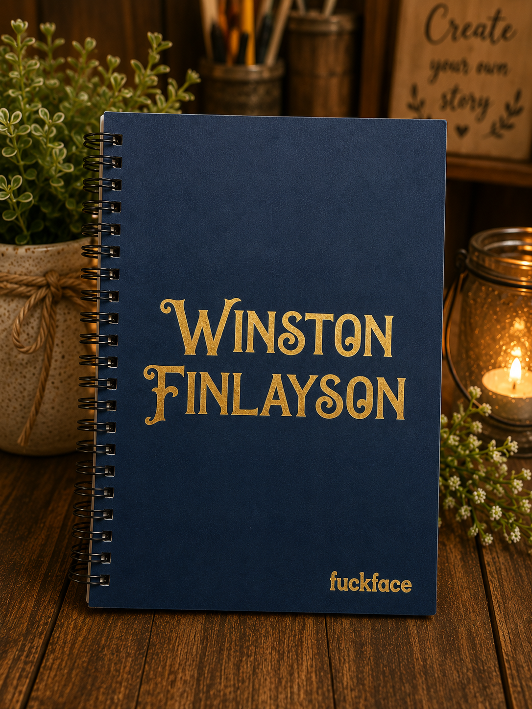 Custom Engraved Notebook