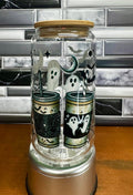 Spooky Ghost Coffee 16oz Glass Tumbler