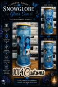 Deathly Bride & Groom 20 oz Snowglobe Tumbler