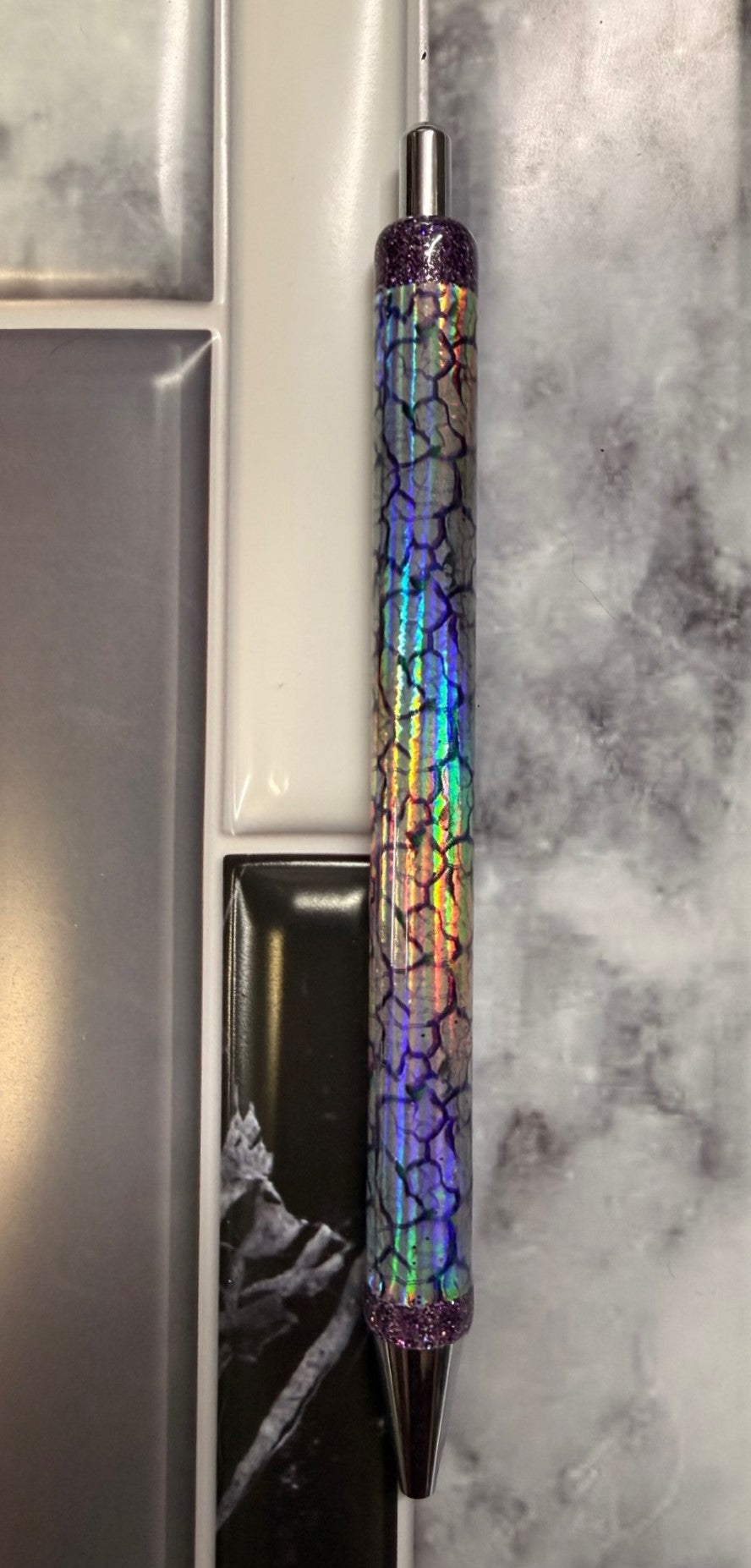 Holographic Crackle Pen