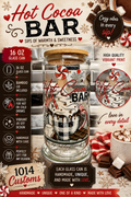 Hot Cocoa Bar Glass 16 oz