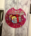 Hot Pink TBR Car Coaster - Book Lover Gift