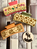 Custom Laser Engraved Hair Clips - 4.1"