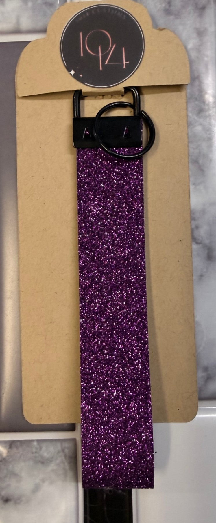 Purple Glitter Sparkle Wristlet