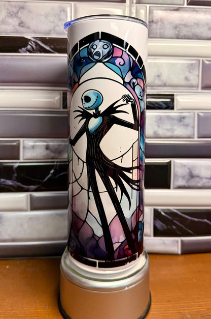20 oz Stripes & Patchwork Stained Glass