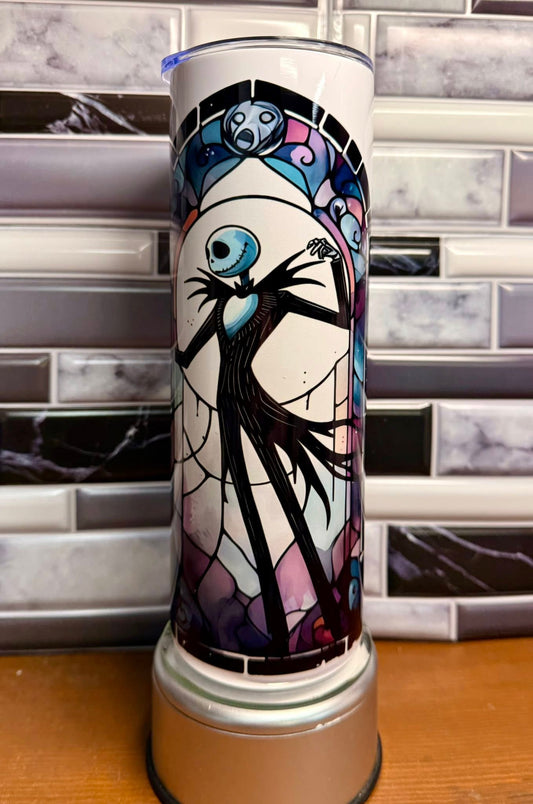 20 oz Stripes & Patchwork Stained Glass