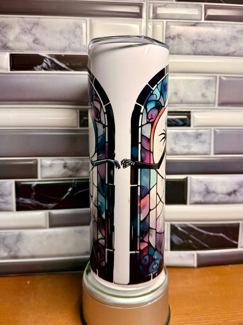 20 oz Stripes & Patchwork Stained Glass