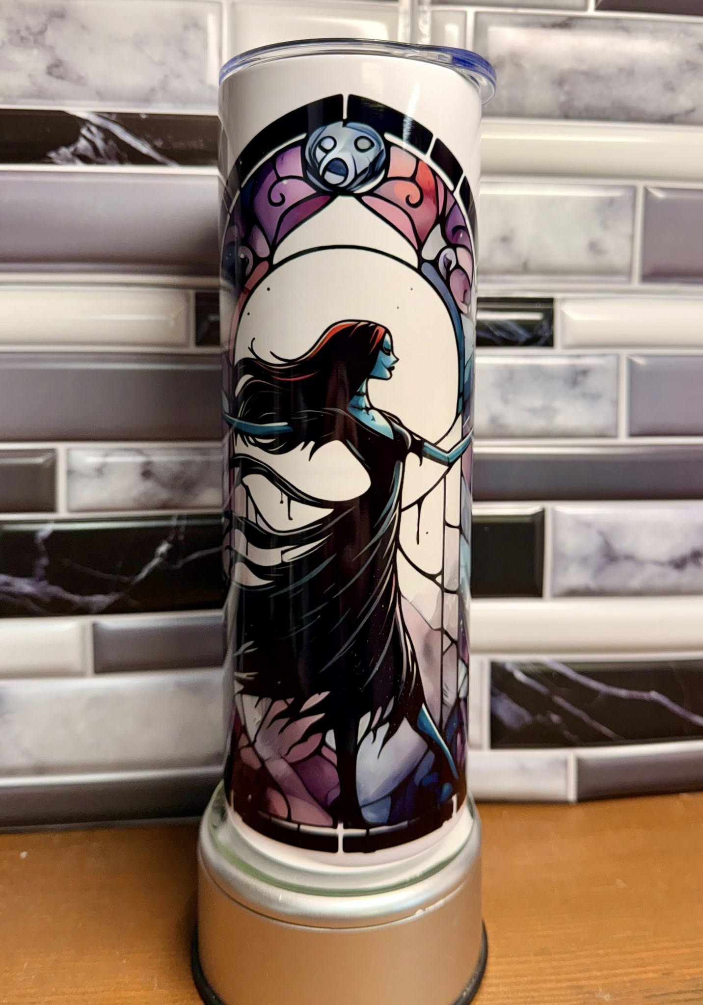 20 oz Stripes & Patchwork Stained Glass