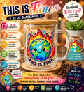 This is Fine 16oz Burning Earth Glass Mug